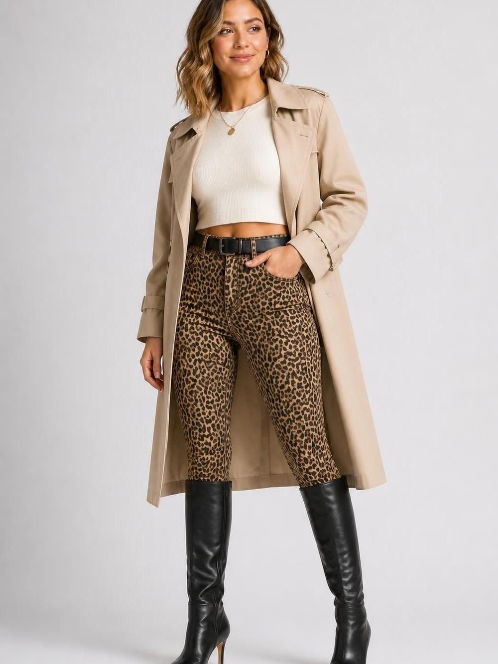 Levi's Leopard Print High-Rise Super Skinny Jeans 30